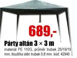 EVA Párty altán 3 x 3m nabídka