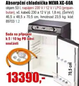 EVA Absorpční chladnička MEVA XC-60A nabídka