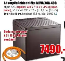 EVA Absorpční chladnička MEVA XCA-40G nabídka
