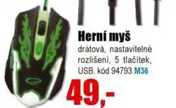 EVA Herní myš nabídka