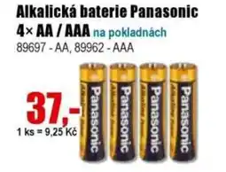 EVA Alkalická baterie Panasonic 4× AA/AAA nabídka