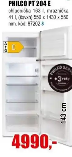 EVA PHILCO PT 204 E nabídka