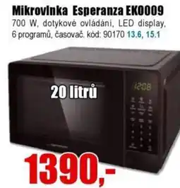 EVA Mikrovlnka Esperanza EK0009 nabídka