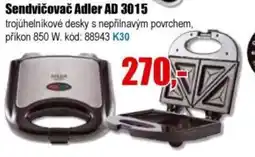 EVA Sendvičovač Adler AD 3015 nabídka