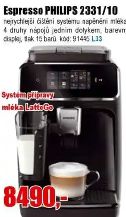 EVA Espresso PHILIPS 2331/10 nabídka
