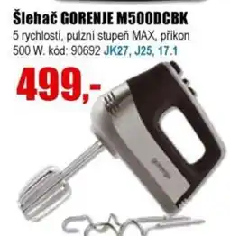 EVA Šlehač GORENJE M500DCBK nabídka
