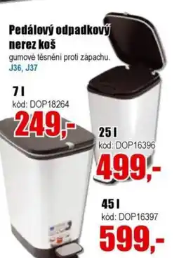 EVA Pedálový odpadkový nerez koš nabídka