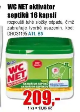 EVA WC NET aktivátor septiků 16 kapslí nabídka
