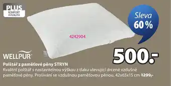 Polštář z paměťové pěny STRYN