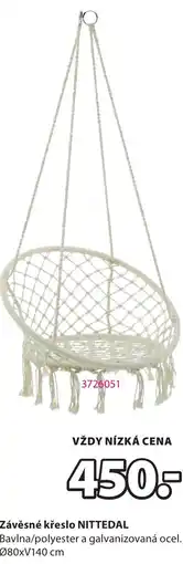 JYSK Závěsné křeslo NITTEDAL nabídka
