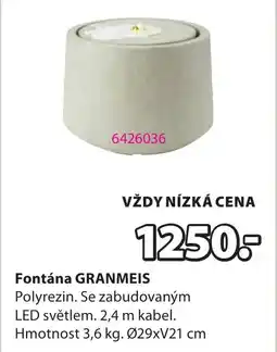 JYSK Fontána GRANMEIS nabídka
