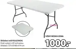 JYSK Skládací stůl KULESKOG nabídka