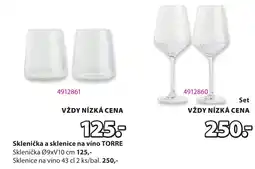 JYSK Sklenička a sklenice na víno TORRE nabídka