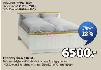 JYSK Postelový rám MARKSKEL nabídka
