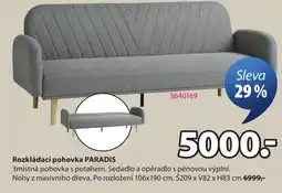 JYSK Rozkládací pohovka PARADIS nabídka