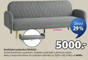 JYSK Rozkládací pohovka PARADIS nabídka