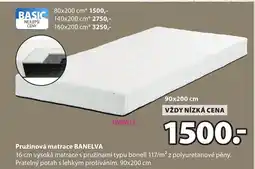 JYSK Pružinová matrace BANELVA nabídka