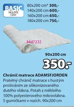 JYSK Chránič matrace ADAMSFJORDEN nabídka