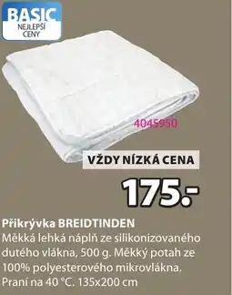 JYSK Přikrývka BREIDTINDEN nabídka