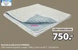 JYSK Bavlněná přikrývka SUNNDAL nabídka