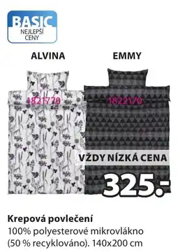 JYSK Krepová povlečení nabídka