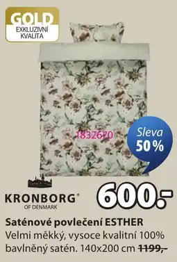 JYSK Saténové povlečení ESTHER nabídka