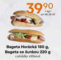 Coop hb Bageta Horácká , Bageta se šunkou nabídka