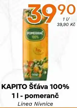 Coop hb KAPITO Šťáva 100% - pomeranč nabídka
