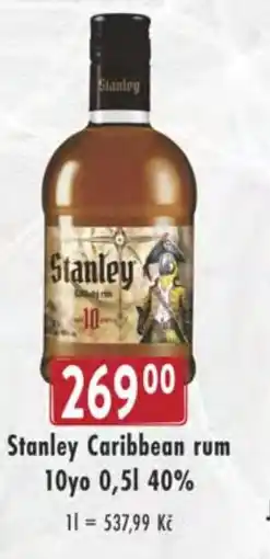 Qanto Stanley Caribbean rum 10yo 40% nabídka