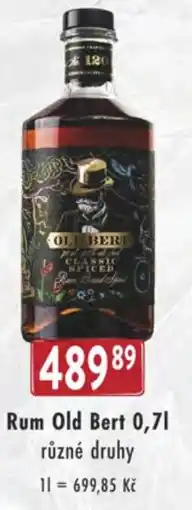 Qanto Rum Old Bert nabídka