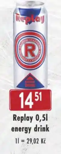 Qanto Replay energy drink nabídka