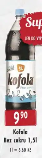 Qanto Kofola Bez cukru nabídka