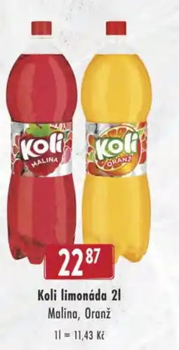 Qanto Koli limonáda nabídka