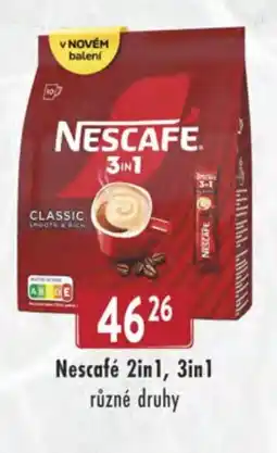Qanto Nescafé 2in1, 3in1 nabídka