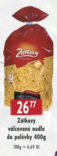 Qanto Zátkovy válcované nudle do polévky nabídka