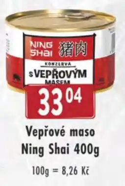 Qanto Vepřové maso Ning Shai nabídka