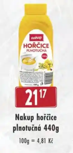 Qanto Nakup hořčice plnotučná nabídka