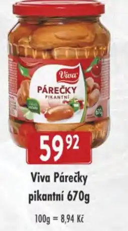 Qanto Viva Párečky pikantní nabídka