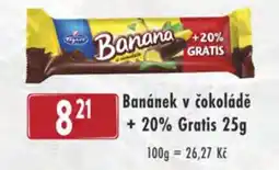 Qanto Banánek v čokoládě +20% Gratis nabídka