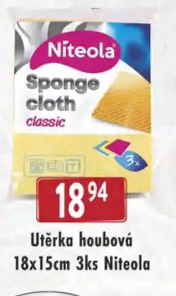 Qanto Utěrka houbová 18x15cm 3ks Niteola nabídka