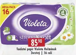 Qanto Toaletní papír Violeta Heřmánek 3vrstvý | 16 rolí nabídka