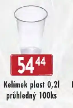 Qanto Kelímek plast průhledný 100ks nabídka