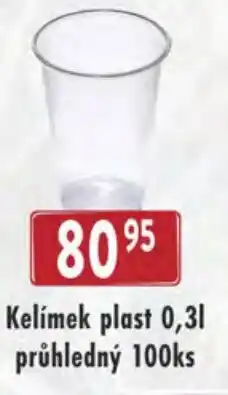 Qanto Kelímek plast průhledný 100ks nabídka