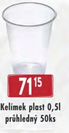 Qanto Kelímek plast průhledný 50ks nabídka