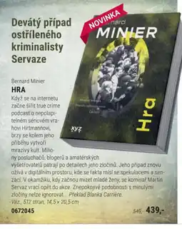 Knižní klub Bernard Minier HRA nabídka