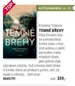 Knižní klub Kristýna Trpková TEMNÉ BŘEHY nabídka