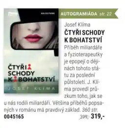Knižní klub Josef Klíma Čtyři schody k bohatství nabídka
