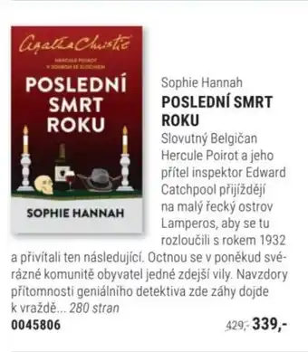 Sophie Hannah Poslední smrt roku