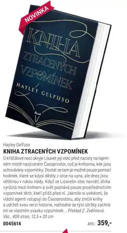Knižní klub Hayley Gelfuso Kniha ztracených vzpomínek nabídka