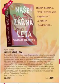 Knižní klub Sarah Damoff Naše zářná léta nabídka